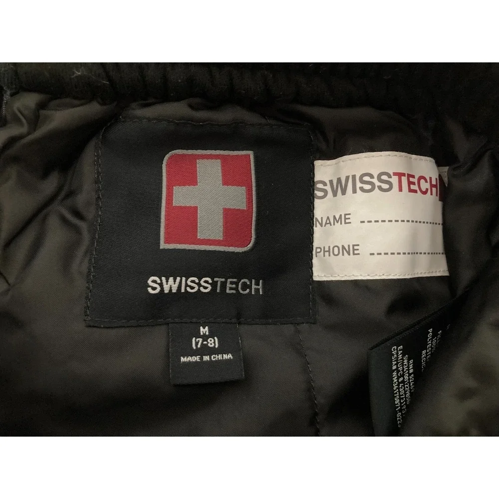 Swisstech Swiss Tech Girls Size Medium (7-8) Snow Pants Black Purple Lavendar - Picture 7 of 11